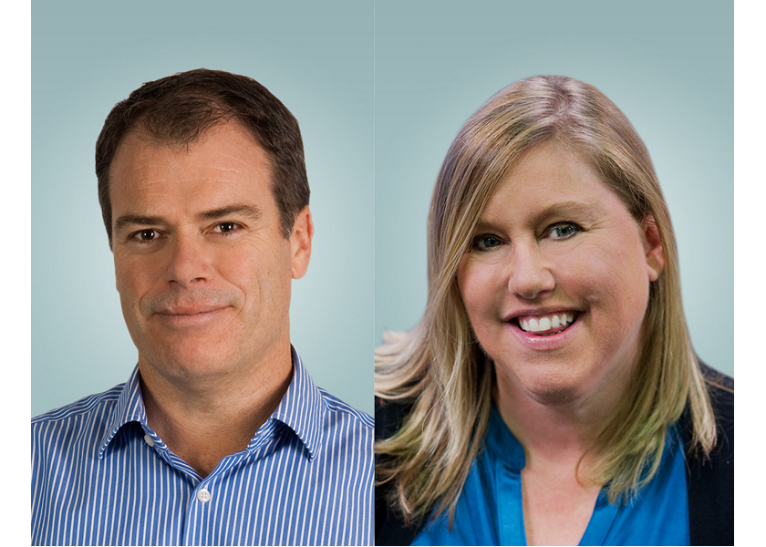 Oppy toasts the careers of Steve WoodyearSmith and Cathie MacDonald